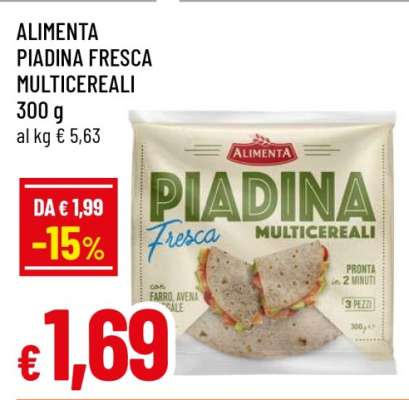 ALIMENTA PIADINA FRESCA MULTICEREALI