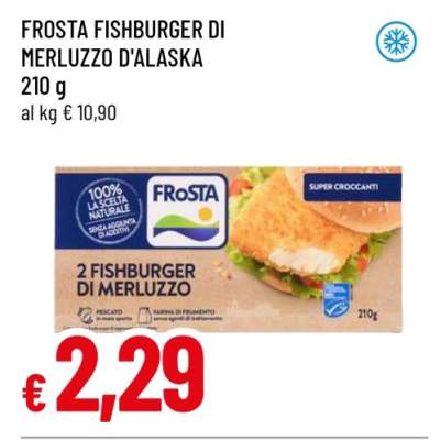 FROSTA FISHBURGER DI MERLUZZO D'ALASKA
