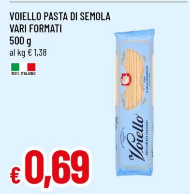 Voiello Pasta di Semola Vari Formati