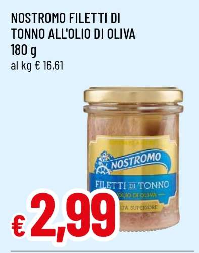 NOSTROMO Filetti di Tonno all'Olio di Oliva