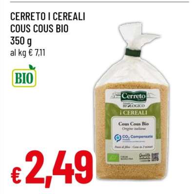 CERRETO I CEREALI COUS COUS BIO