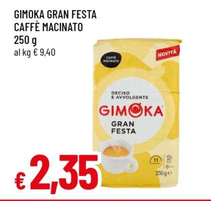 GIMOKA GRAN FESTA CAFFÈ MACINATO
