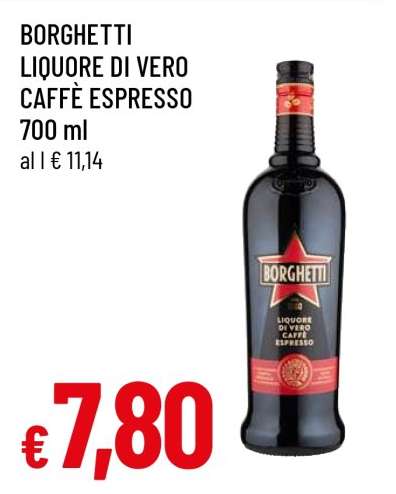BORGHETTI LIQUORE DI VERO CAFFÈ ESPRESSO