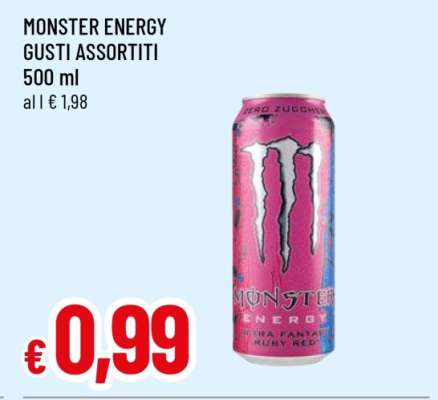 MONSTER ENERGY GUSTI ASSORTITI