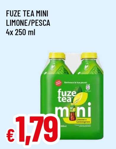FUZE TEA MINI LIMONE/PESCA
