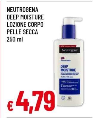 NEUTROGENA DEEP MOISTURE LOZIONE CORPO PELLE SECCA 250 ml