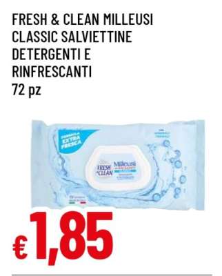 FRESH & CLEAN Milleusi Classic Salviettine