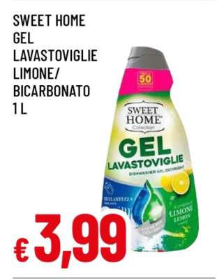 SWEET HOME GEL LAVASTOVIGLIE LIMONE/BICARBONATO