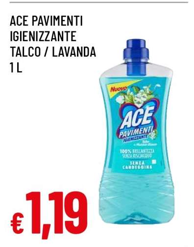 ACE PAVIMENTI IGIENIZZANTE TALCO / LAVANDA