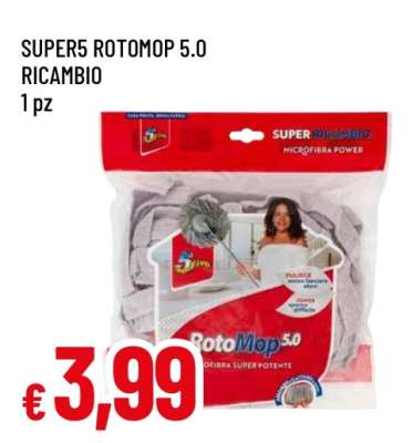 SUPER5 ROTOMOP 5.0 RICAMBIO