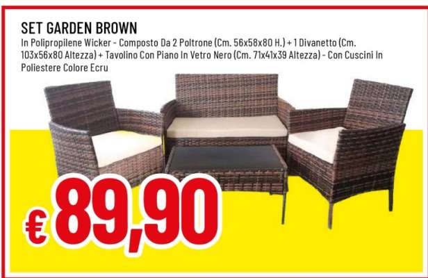 SET GARDEN BROWN