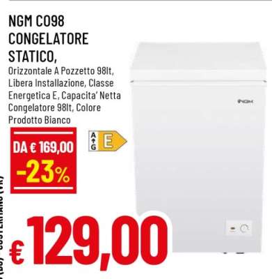 NGM C098 CONGELATORE STATICO