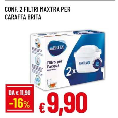 CONF. 2 FILTRI MAXTRA PER CARAFFA BRITA