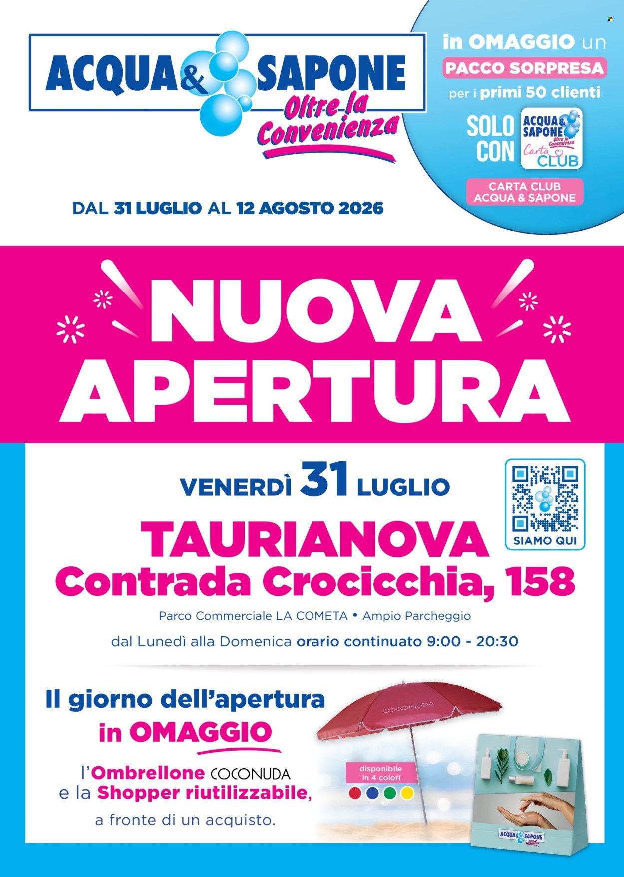 Volantino Acqua & Sapone - 31/7/2026 - 12/8/2026. Pagina 1