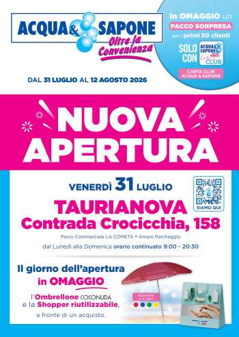 Volantino Acqua & Sapone - 31/7/2026 - 12/8/2026.