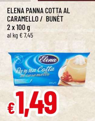 ELENA PANNA COTTA AL CARAMELLO / BUNET
