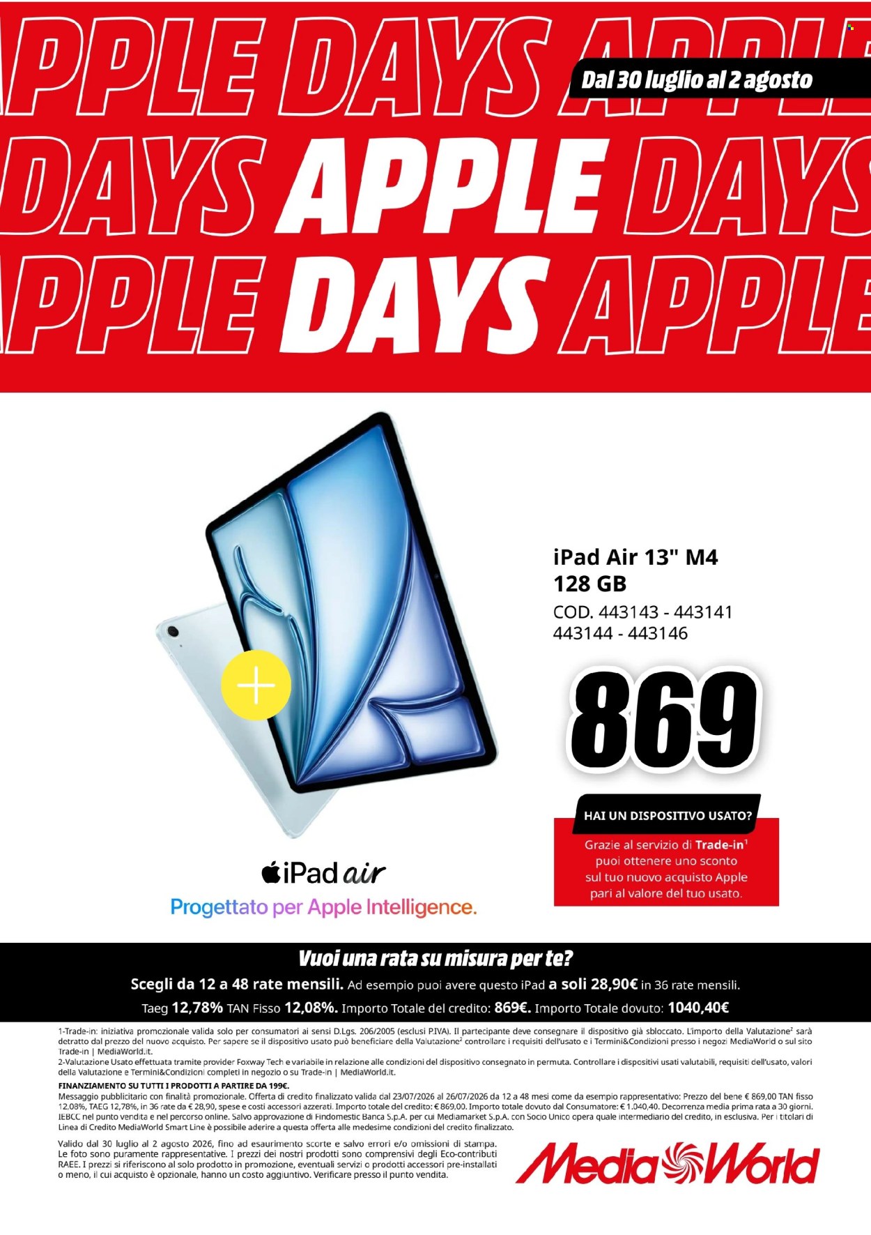 Volantino MediaWorld - 30/7/2026 - 2/8/2026. Pagina 7