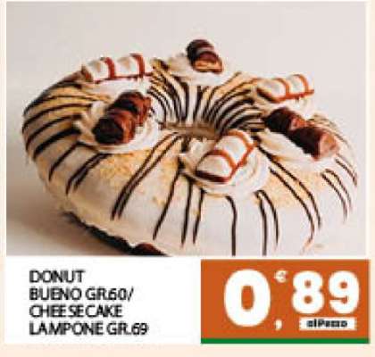 DONUT BUENO GR.60 / CHEESECAKE LAMPONE GR.69