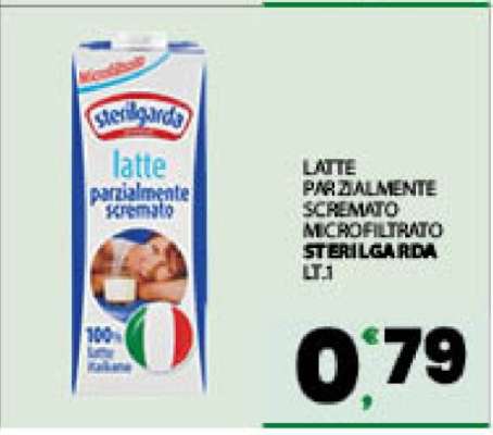 LATTE PARZIALMENTE SCREMATO MICROFILTRATO STERILGARDA LT.1