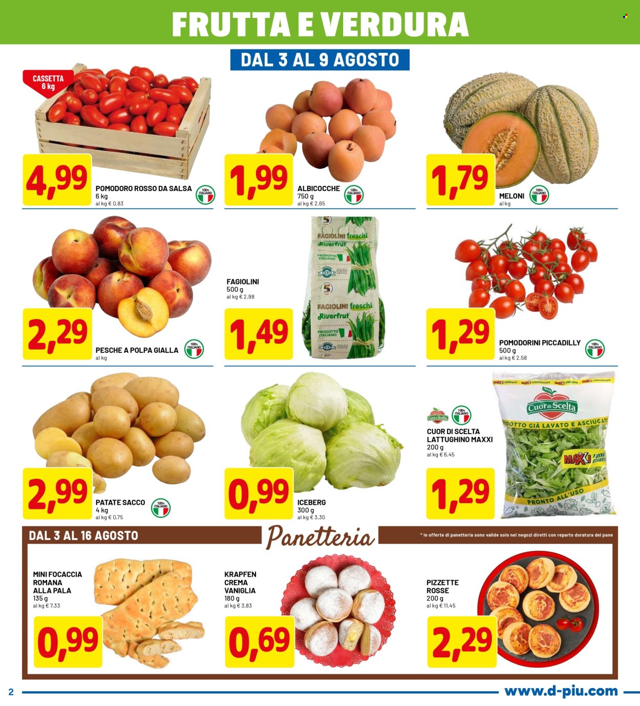 Volantino Dpiù - 3/8/2026 - 16/8/2026. Pagina 2