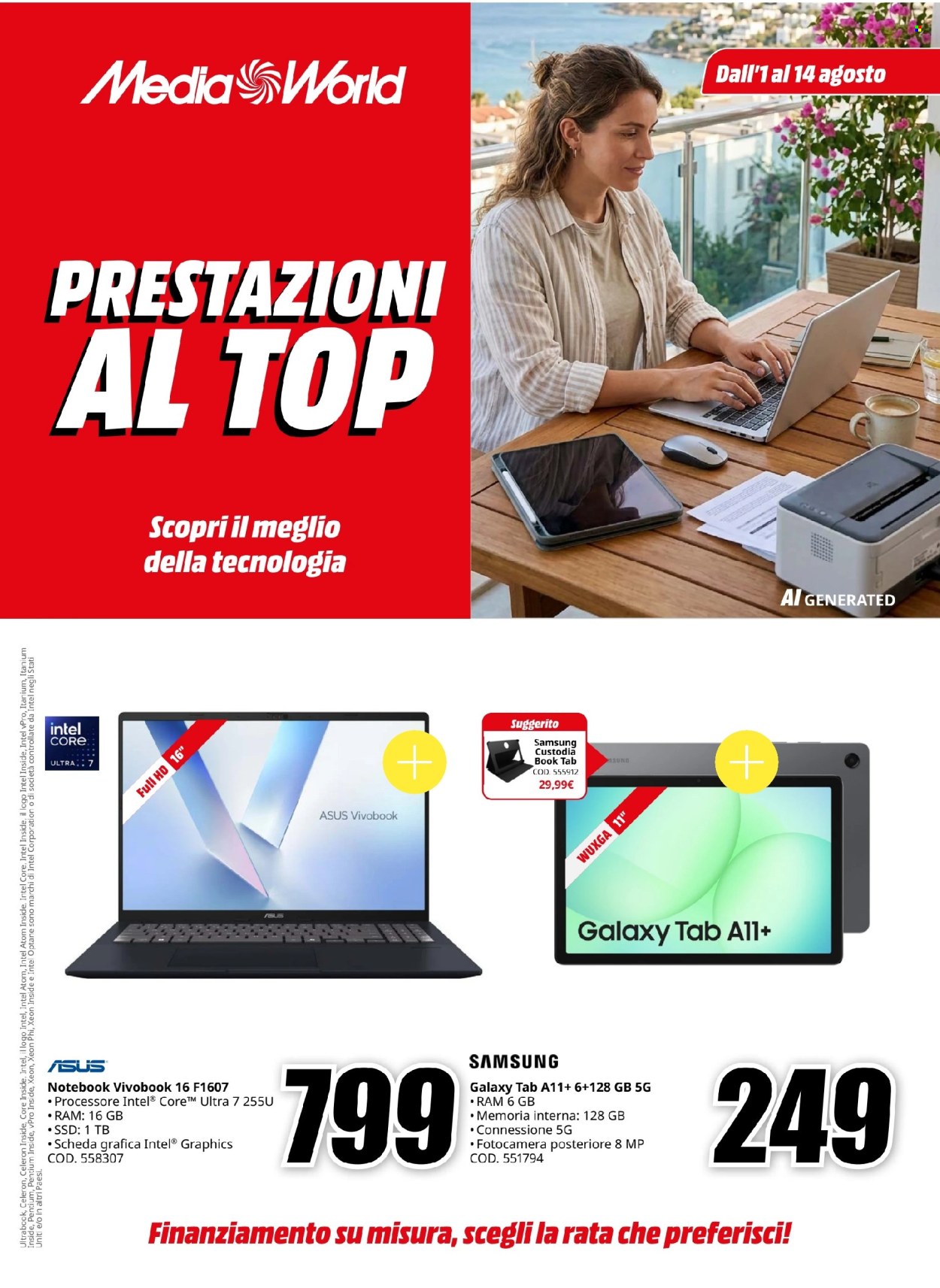 Volantino MediaWorld - 1/8/2026 - 14/8/2026. Pagina 1