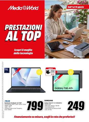 Volantino MediaWorld - 1/8/2026 - 14/8/2026.