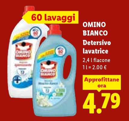 OMINO BIANCO DETERSIVO LAVATRICE