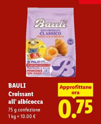 BAULI Croissant all’ albicocca