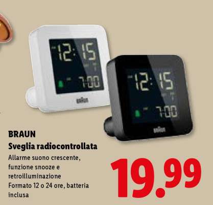 BRAUN Sveglia radiocontrollata