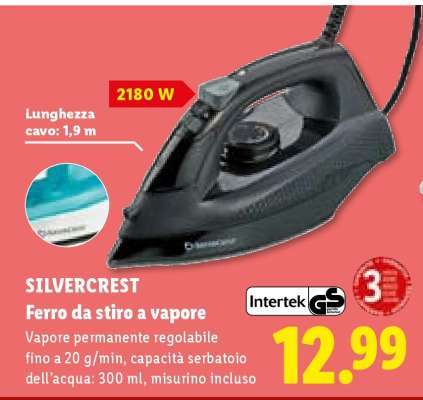 SILVERCREST Ferro da stiro a vapore