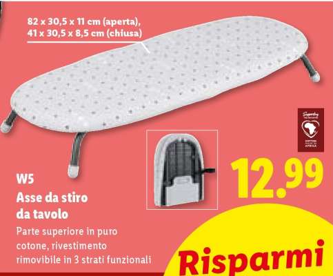 W5 Asse da stiro da tavolo