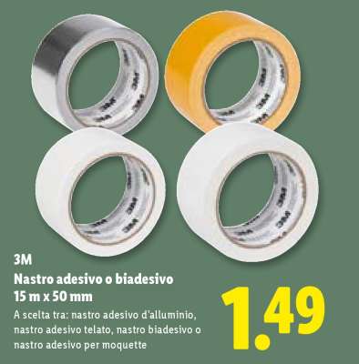 3M Nastro adesivo o biadesivo