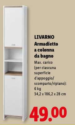 LIVARNO Armadietto a colonna da bagno