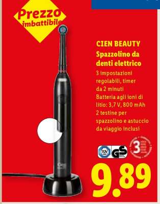 CIEN BEAUTY Spazzolino da denti elettrico