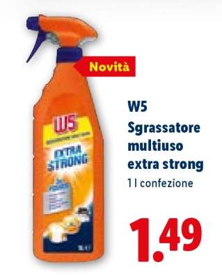 W5 Sgrassatore multiuso extra strong