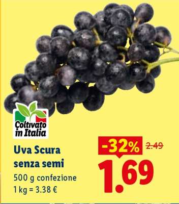 Uva Scura senza semi