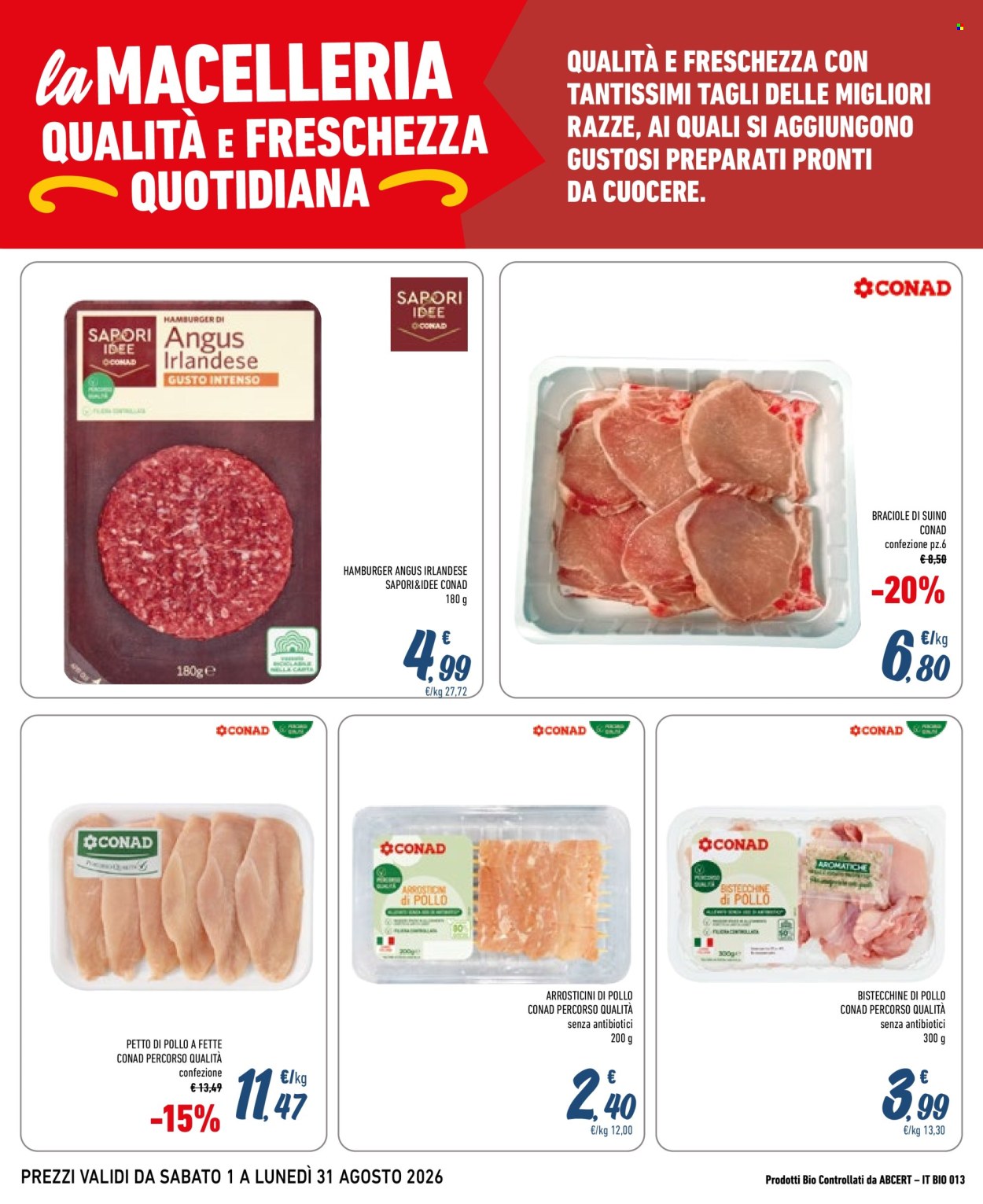 Leták Conad City - 1.8.2026 - 31.8.2026. Strana 4