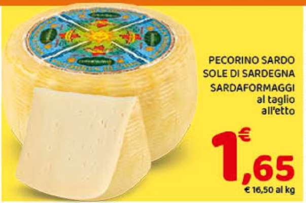 PECORINO SARDO SOLE DI SARDEGNA SARDAFORMAGGI