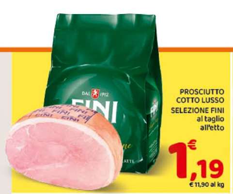 PROSCIUTTO COTTO LUSSO SELEZIONE FINI