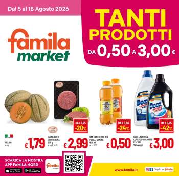 Volantino Famila - 5/8/2026 - 18/8/2026.