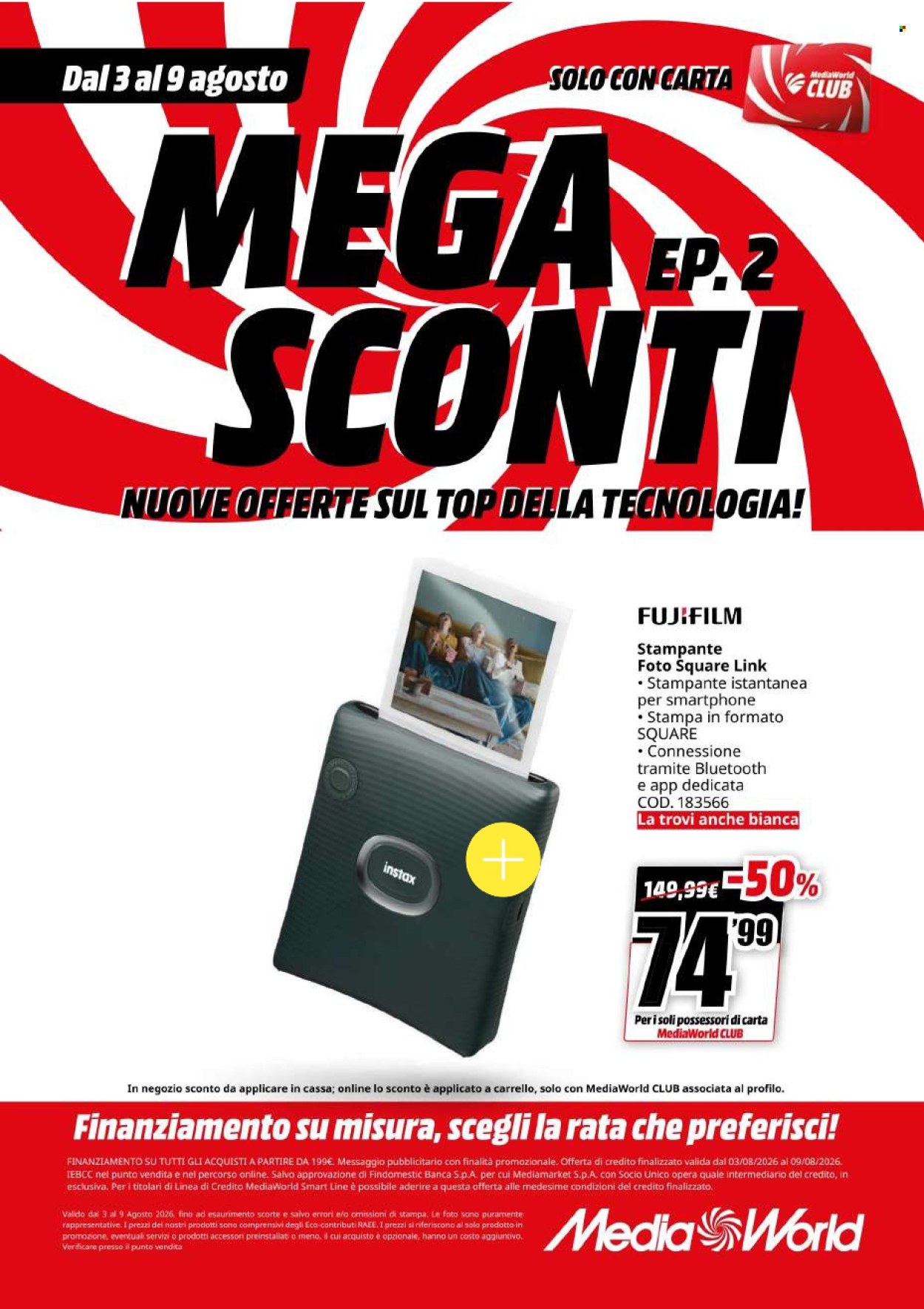 Volantino MediaWorld - 3/8/2026 - 9/8/2026. Pagina 38