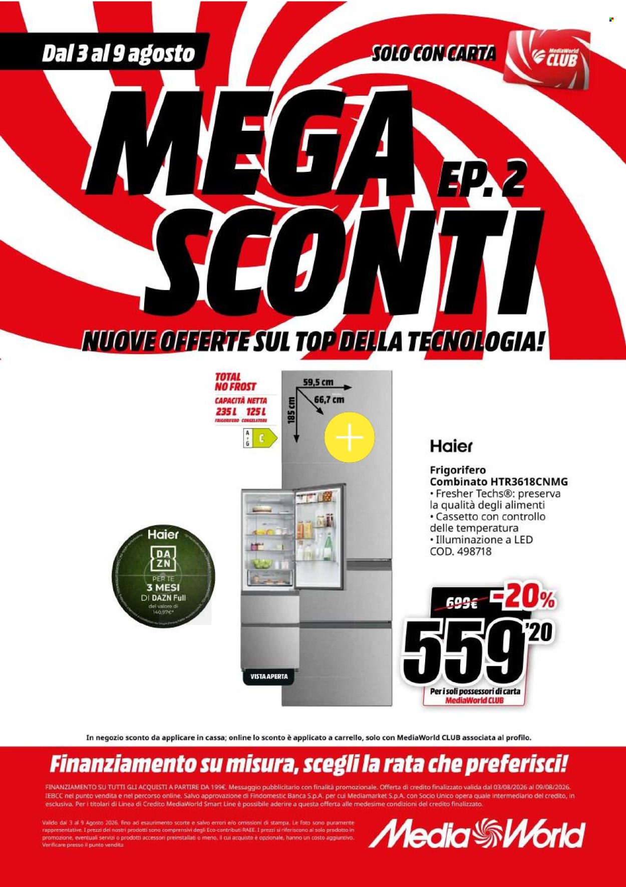 Volantino MediaWorld - 3/8/2026 - 9/8/2026. Pagina 54