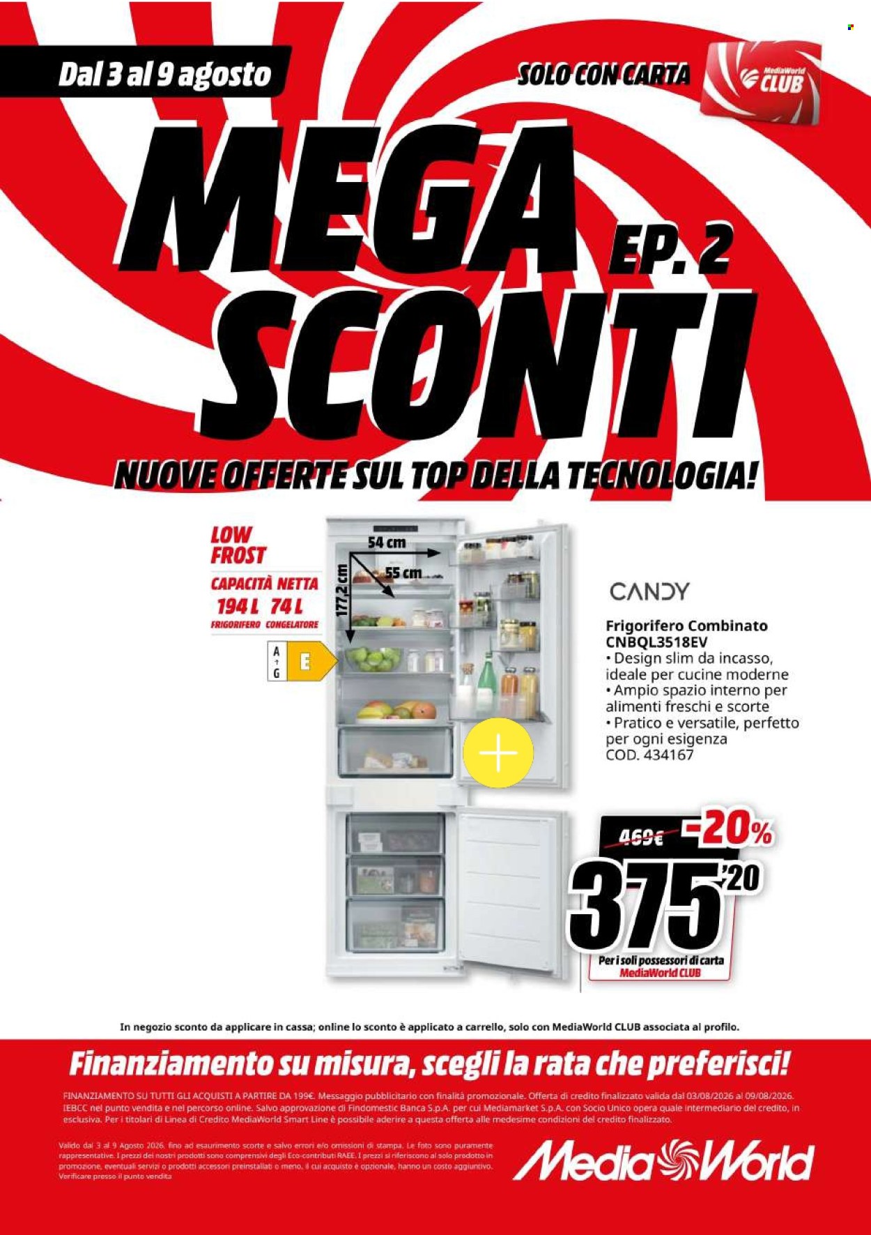 Volantino MediaWorld - 3/8/2026 - 9/8/2026. Pagina 58