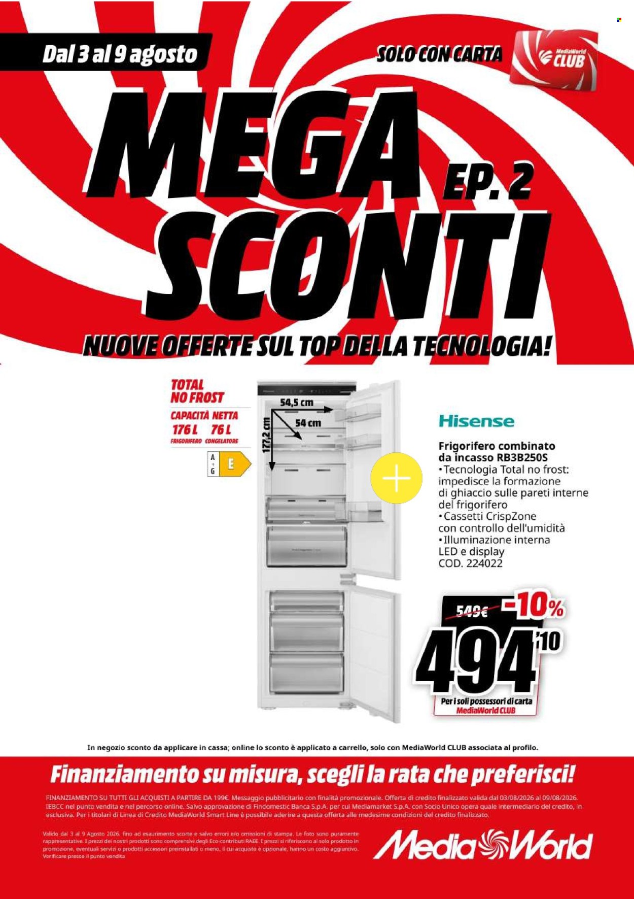 Volantino MediaWorld - 3/8/2026 - 9/8/2026. Pagina 59