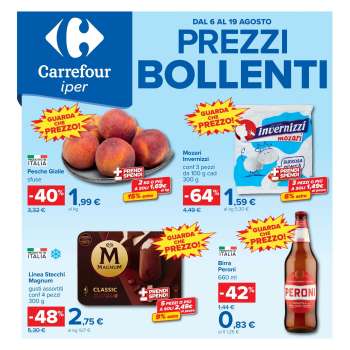 Volantino Carrefour - 6/8/2026 - 19/8/2026.