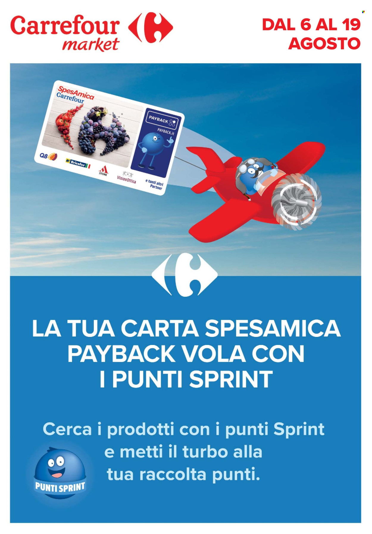 Volantino Carrefour - 6/8/2026 - 19/8/2026. Pagina 1