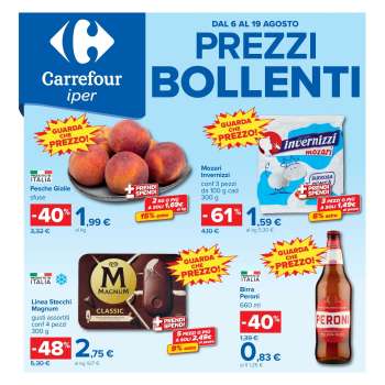 Volantino Carrefour - 6/8/2026 - 19/8/2026.
