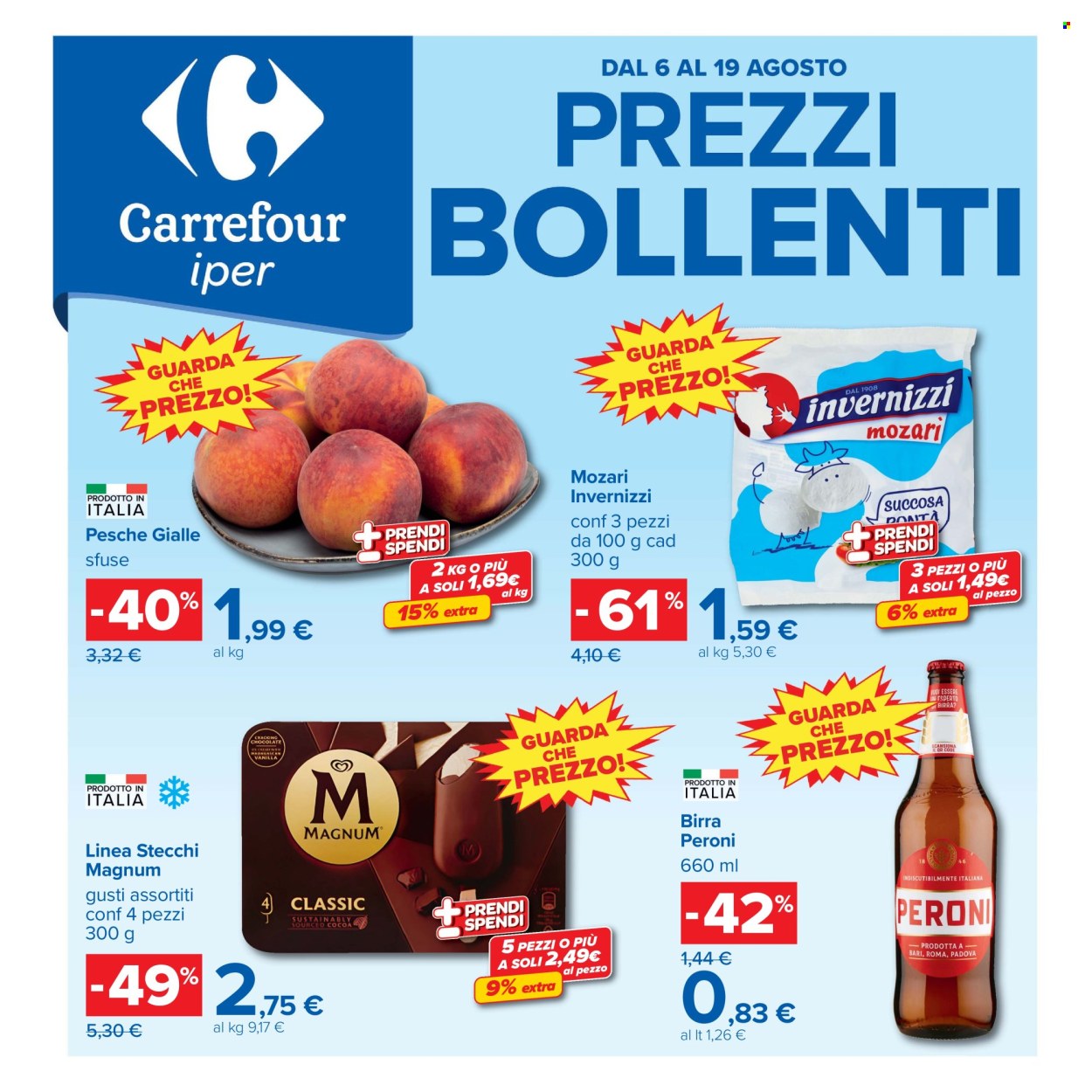 Volantino Carrefour - 6/8/2026 - 19/8/2026. Pagina 1