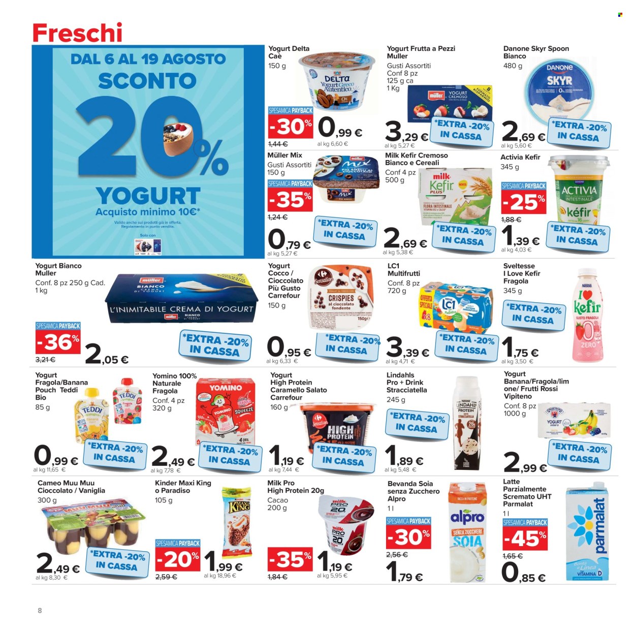 Volantino Carrefour - 6/8/2026 - 19/8/2026. Pagina 8