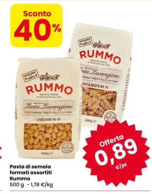 Pasta di semola formati assortiti Rummo